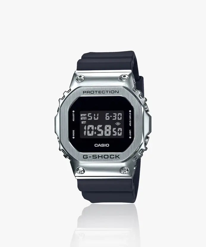 G-SHOCK 5600BB METAL BODY SILVER BLACK(Refurbished)