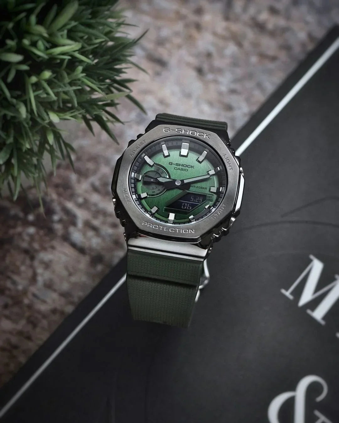 G-SHOCK GM 2100 GREEN METAL BODY