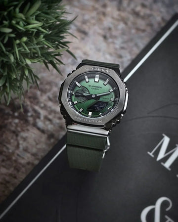 G-SHOCK GM 2100 GREEN METAL BODY