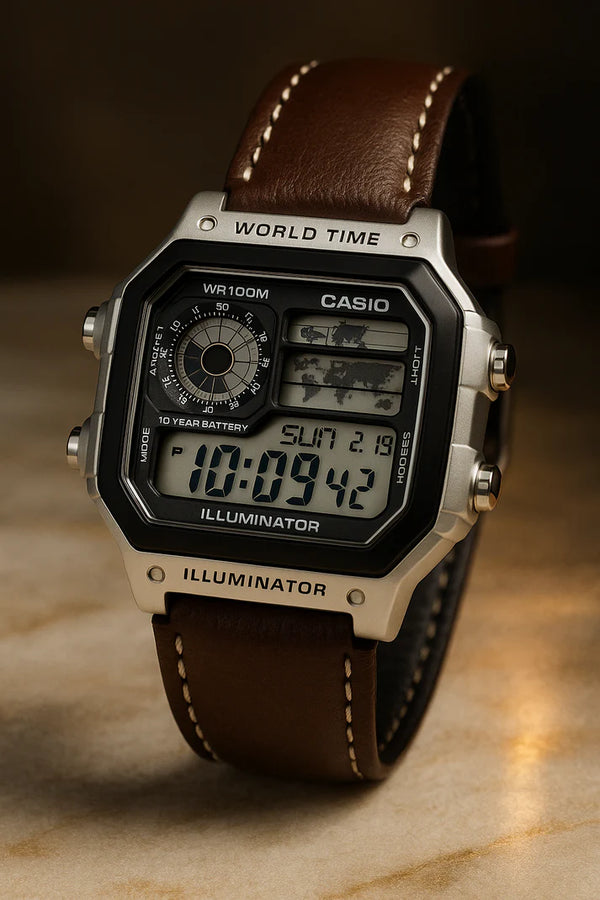 CASIO AE 1200 LEATHER (Refurbished)